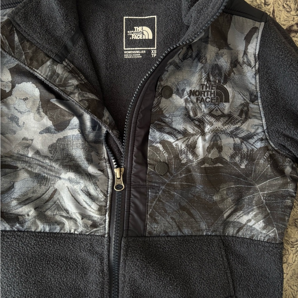 The North Face Navy and Grey Camo Jacket